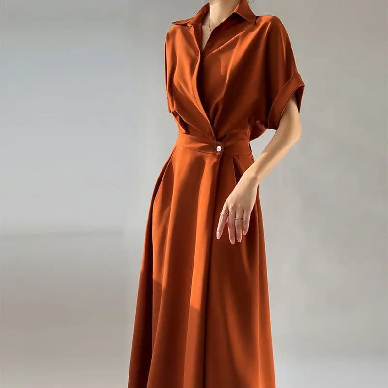 High-end Design French Niche Dress Women's Summer New Commuter Temperament Thin Long Dress High-end Skirt Women Clothing