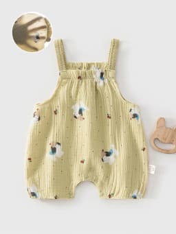 2026 Summer Baby Rompers 0-24M Cartoon Dogs Girls One Piece Cute Infant Strapless Jumpsuit Sweet Toddler Clothes