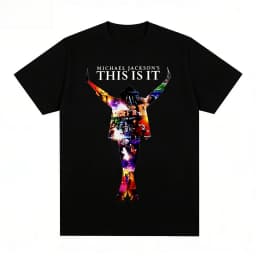 Michael Jackson This Is It Vintage T-shirt Unisex Singer Cotton Men T Shirt New Tee Tshirt Womens Tops 2026 Summer New Fashion