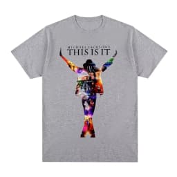 Michael Jackson This Is It Vintage T-shirt Unisex Singer Cotton Men T Shirt New Tee Tshirt Womens Tops 2026 Summer New Fashion