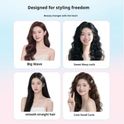 Multi-functional Automatic Curling Iron Interchangeable Heads 100 Million Negative Ions Anti-scald Hair Styler for Women