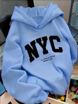 Women'S Light NYC Pattern Hooded Sweatshirt Oversized Comfortable Fabric Fashion Casual HipHop Sweatshirt Harajuku Unisex