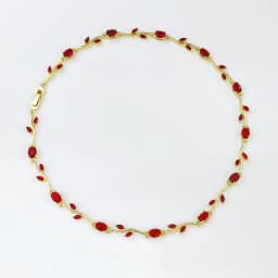 14K Gold Plated Colorful Crystal Zircon Leaf Vine Necklace for Women Multicolor Gemstone Flower Necklace Fashion Jewelry Gift