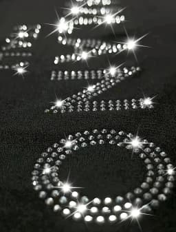 Summer Fashion Sparkling Glitter Rhinestone T-Shirt Short Sleeve Top Shiny Bling Women's Casual Wear