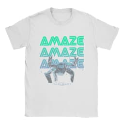 Project Hail Mary Amaze Eridani-Rocky T-Shirts Men Neon Portrai Cotton Tees Round Neck Short Sleeve T Shirt Plus Size merch