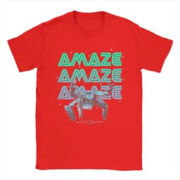 Project Hail Mary Amaze Eridani-Rocky T-Shirts Men Neon Portrai Cotton Tees Round Neck Short Sleeve T Shirt Plus Size merch