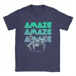 Project Hail Mary Amaze Eridani-Rocky T-Shirts Men Neon Portrai Cotton Tees Round Neck Short Sleeve T Shirt Plus Size merch