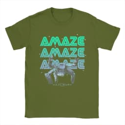 Project Hail Mary Amaze Eridani-Rocky T-Shirts Men Neon Portrai Cotton Tees Round Neck Short Sleeve T Shirt Plus Size merch