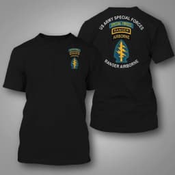 2026 US New Special Forces Style Logo Printed Pure Cotton Short-Sleeved T-Shirt