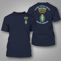 2026 US New Special Forces Style Logo Printed Pure Cotton Short-Sleeved T-Shirt