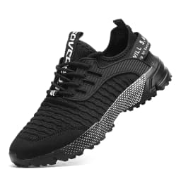 Men's Vulcanized Shoes Mesh Lightweight Breathable Soft Sole Running Shoes One-leg Men's Flat Shoes Loafers Training Shoes