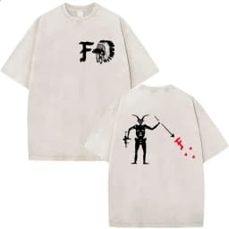 2026 Hot Sale Forward Observations Group Vintage Washed T Shirt Men's Classic Skeleton Punk Graphic Oversized T-shirt Streetwear