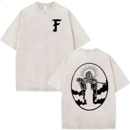 2026 Hot Sale Forward Observations Group Vintage Washed T Shirt Men's Classic Skeleton Punk Graphic Oversized T-shirt Streetwear