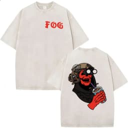 2026 Hot Sale Forward Observations Group Vintage Washed T Shirt Men's Classic Skeleton Punk Graphic Oversized T-shirt Streetwear