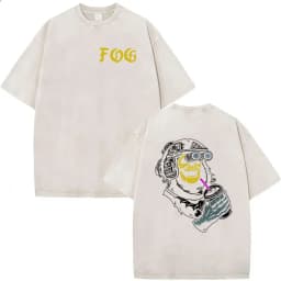 2026 Hot Sale Forward Observations Group Vintage Washed T Shirt Men's Classic Skeleton Punk Graphic Oversized T-shirt Streetwear