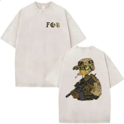 2026 Hot Sale Forward Observations Group Vintage Washed T Shirt Men's Classic Skeleton Punk Graphic Oversized T-shirt Streetwear