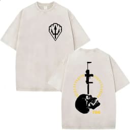2026 Hot Sale Forward Observations Group Vintage Washed T Shirt Men's Classic Skeleton Punk Graphic Oversized T-shirt Streetwear