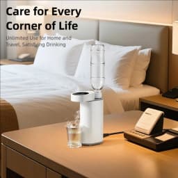 TINSOL 2000W Instant Water Heater, 3-Second Fast Heating, Portable Home Desktop Instant Water Heater with 5-Level Adjustment