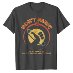 Retro-Hitchhikers-Guide-To-The-Galaxy-Graphic-Tee-42-Answer-To-Life-The-Universe-and-Everything-Don't-Panic-Casual-T-Shirts
