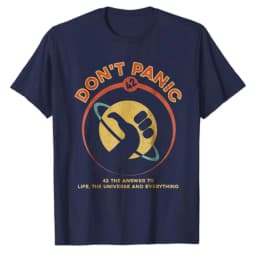 Retro-Hitchhikers-Guide-To-The-Galaxy-Graphic-Tee-42-Answer-To-Life-The-Universe-and-Everything-Don't-Panic-Casual-T-Shirts