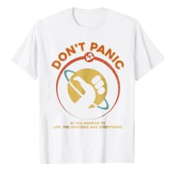 Retro-Hitchhikers-Guide-To-The-Galaxy-Graphic-Tee-42-Answer-To-Life-The-Universe-and-Everything-Don't-Panic-Casual-T-Shirts