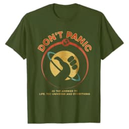 Retro-Hitchhikers-Guide-To-The-Galaxy-Graphic-Tee-42-Answer-To-Life-The-Universe-and-Everything-Don't-Panic-Casual-T-Shirts