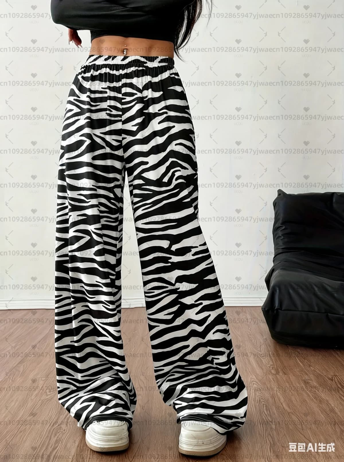 2026 Summer women zebra print loose Long Pants Women Pajamas Pants Casual Daily Long Pants Men Women Pajamas Trousers