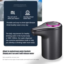 Electric Water Pump, Intelligent Household Bottled Purified Water Automatic Water Dispenser, USB Charging