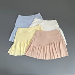 Women High Waist Ruffle Athletic Skort Built-in Liner Shorts Quick Dry Breathable Tennis Fitness Running Workout Sports Skirt