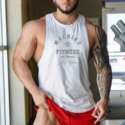 Summer Breathable Running Vests Gym Fitness Cotton Tank Tops Casual Hip Hop Sleeveless T-shirts Mens Bodybuilding Loose Clothing