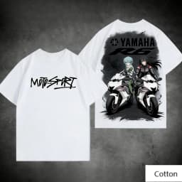 Trend Personality YAMAHA Minimalist Tuning Fork Logo Cotton Tee Unisex Motorcycle Enthusiast Casual Fashion Top