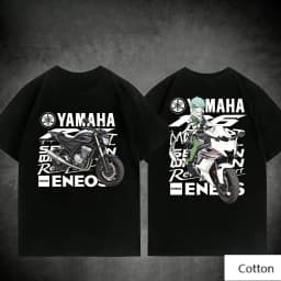 Trend Personality YAMAHA Minimalist Tuning Fork Logo Cotton Tee Unisex Motorcycle Enthusiast Casual Fashion Top