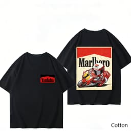 Trend Personality YAMAHA Minimalist Tuning Fork Logo Cotton Tee Unisex Motorcycle Enthusiast Casual Fashion Top