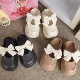 2026 New EVA Women's Bowknot Slippers Summer Soft Outdoor Lightweight Casual Sandals Slippers Plus Non-slip Beach Shoes Women's