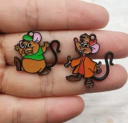 10 pcs Cartoon Mouse Enamel Charms Pendants for Jewelry Making Necklaces Earrings Braceltes DIY Crafts Gifts
