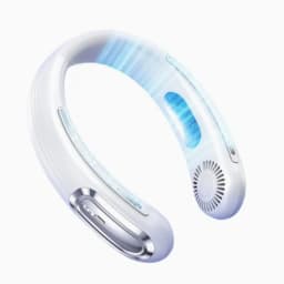 New Mini Air Cooler USB Hanging Neck Fan Portable Bladeless Mini Rechargeable Mute LED Digital Display 5 Gear Electric Fans
