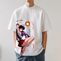 2026 New Sailor Moon Mars Japanese Style Classic Tee High-quality Streetwear T-Shirt Suitable for Both Men Women Summer T-shirt