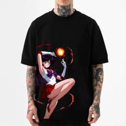 2026 New Sailor Moon Mars Japanese Style Classic Tee High-quality Streetwear T-Shirt Suitable for Both Men Women Summer T-shirt