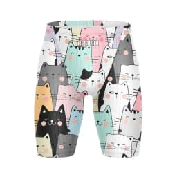 Summer Endurance Athletic Training Swimsuit Men's Swim Jammer Shorts Beach Swimming Trunks Swimwear Jammers Tights Surfing Pants