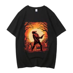 Eddie Munson cotton t shirt men streetwear Classic Punk Gothic t shirt University streetwear Pop Culture Psychedelic graphic