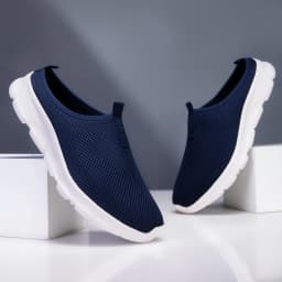 Men Casual Shoes Slip-On Half Slippers Running Shoes Men Plus Size Sport Shoes Lightweight Comforty Breathable Walking Sneakers