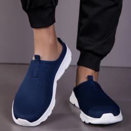 Men Casual Shoes Slip-On Half Slippers Running Shoes Men Plus Size Sport Shoes Lightweight Comforty Breathable Walking Sneakers