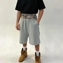 European American High Street Trend Double Waisted Seven quarter Shorts Men's Loose Fashionable Casual Exercise Shorts Women's