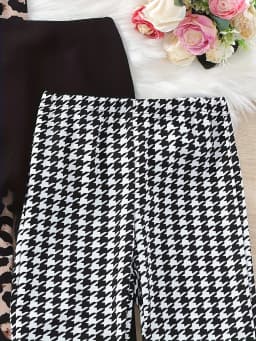 Trendy Girls 3 Pack Bell Bottoms Houndstooth Leopard Print Flare Pants Y2K Streetwear Fashion Pants