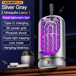 HOMEFISHNew four in one retractable electric mosquito swatter USB rechargeable automatic mosquito trap outdoor mosquito killer l