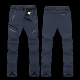 Men's Skiing Pants Camping Fleece Lined Waterproof Winter Insulated Hiking Trekking Trousers Outdoor Work Hunting