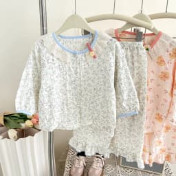 Cute Pajamas For Girls Cotton Kids Sleepwear Sweet Style Homewear