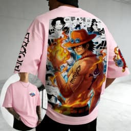 ONE PIECE Portgas · D · Ace 2026 Summer New Product Harajuku Anime Printed Short Sleeve Unisex Cotton T-shirt