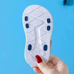 2026 Summer Korean Style Kids Sandals Non-slip Soft Sole Adjustable Hook Loop Beach Shoes For Boys Girls