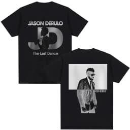 2026 New Jason Derulo The Last Dance Tour Graphics Cotton Shirt Unisex Y2k Hip Hop Style Summer Men Short Sleeve Tshirt Fan Gift